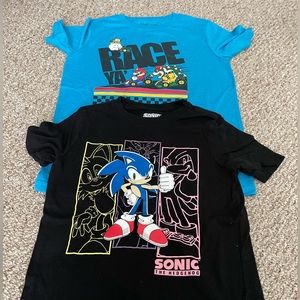 Boys Mario and Sonic t-shirts